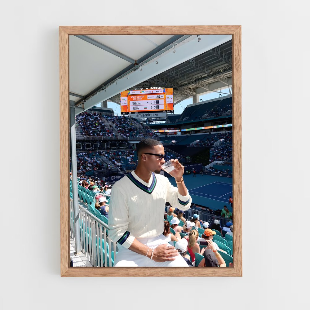 Poster Chill à Miami – affiche Tennis (vue 4)